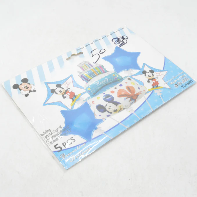 Mickey Mouse Theme Birthday Foil Balloons